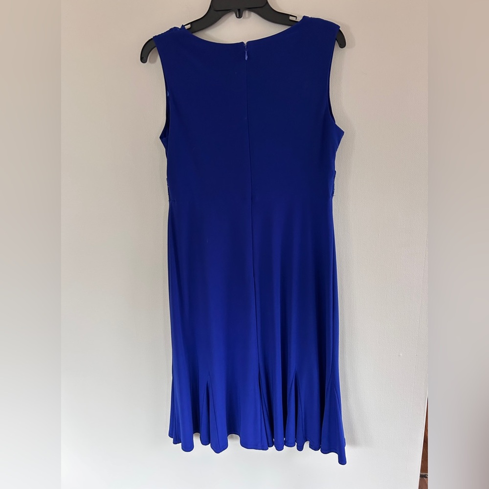 R&M RICHARDS Y2K Babydoll Milkmaid Sequin Lace Formal Cocktail Party Dress Sz 10 - Picture 8 of 12